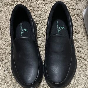Emerald Lagasse Black Slip-On Mules